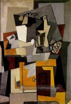 Nature morte avec un cubiste clé de 1920 Pablo Picasso Peinture à l'huile